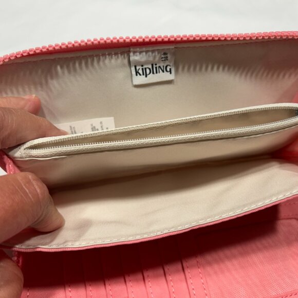 Brand New Kipling Moneyworld Zip Around Wallet in Enjoyable Blush - Picture 5 of 5